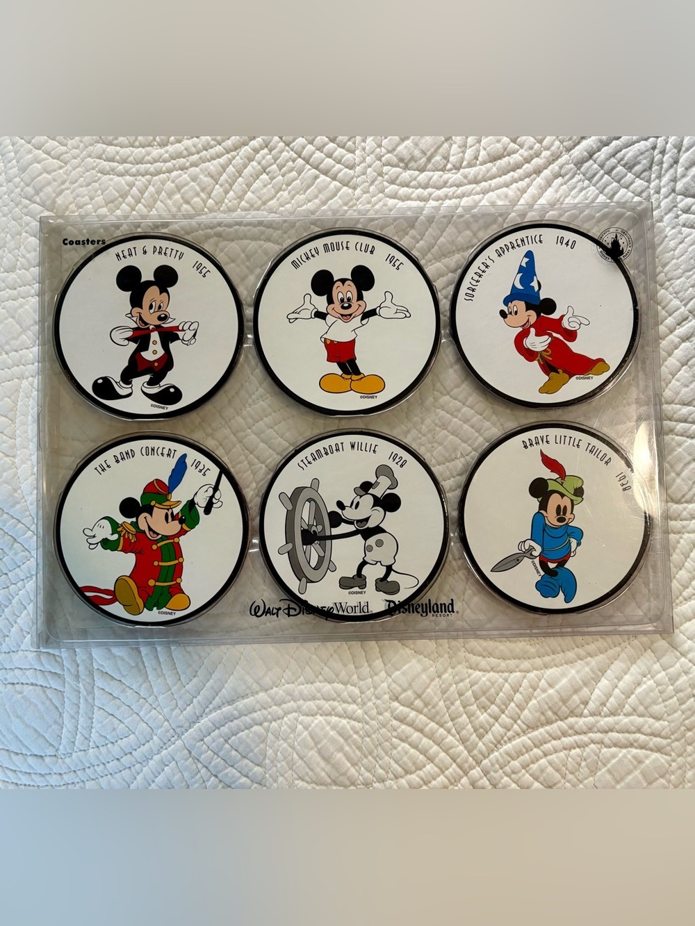 Disney Retro Mickey Mouse Coaster Set of 6